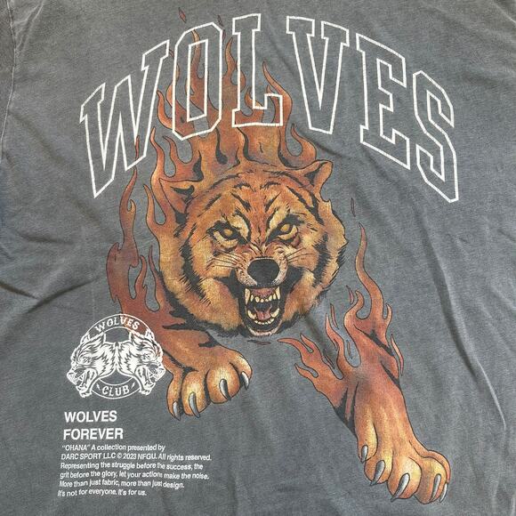 Darc Sport Premium Vintage orange tiger blaze flame graphic gym lifting t-shirt - Picture 2 of 4